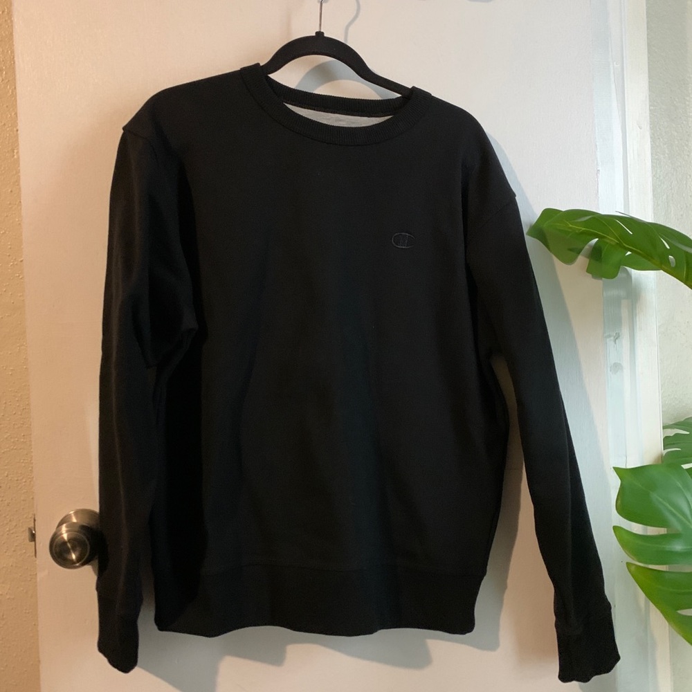 Champion Black Crewneck